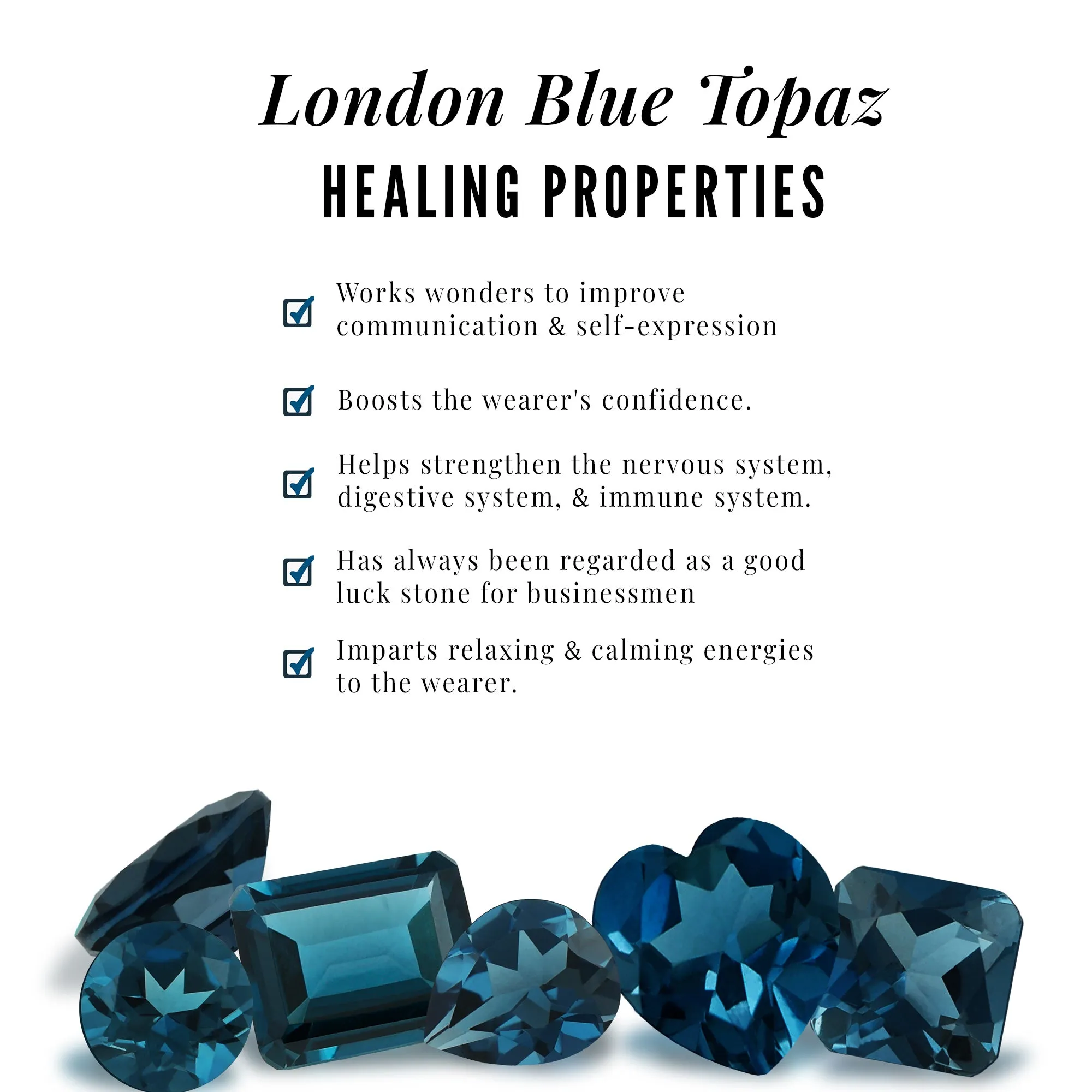 1.25 CT Marquise London Blue Topaz Minimal Ring with Diamond