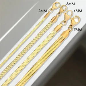 14K Gold-Filled Herringbone Bracelet