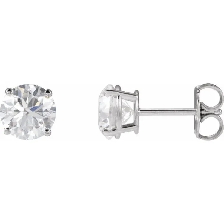 14K Yellow 8 mm Natural Citrine Stud Earrings