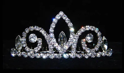 #15822 - Half Fleur Tiara Comb