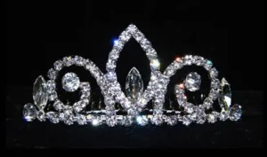 #15822 - Half Fleur Tiara Comb