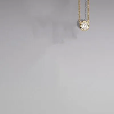 18K Gold-Plated Stainless Steel Pendant Necklace