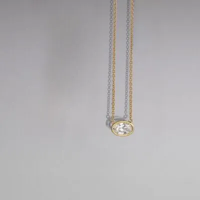18K Gold-Plated Stainless Steel Pendant Necklace