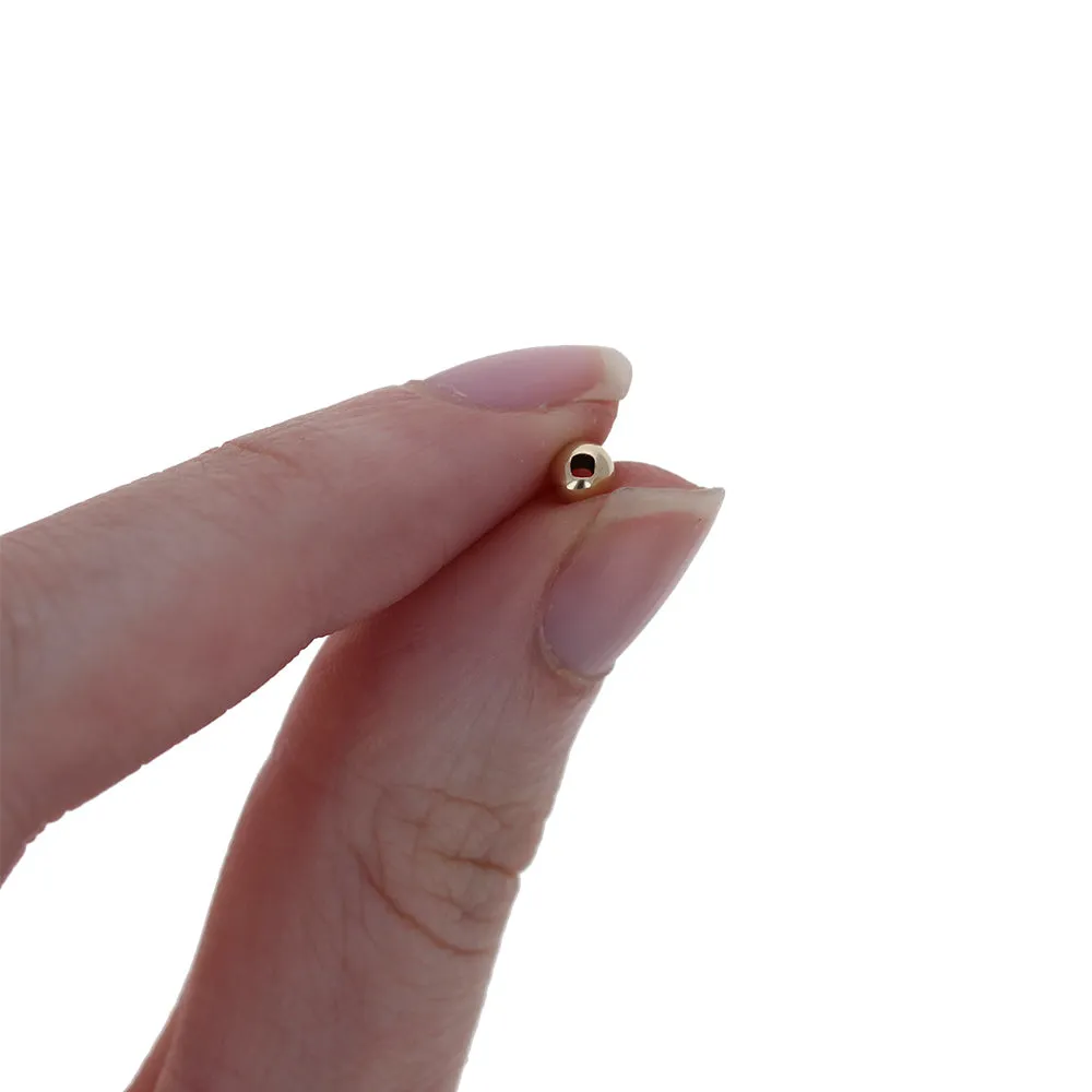 4mm Gold Filled Round Bead