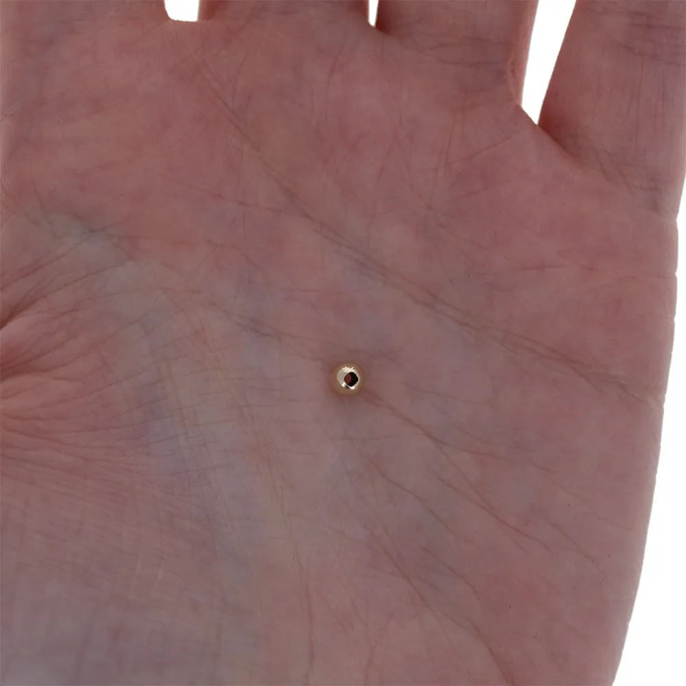 4mm Gold Filled Round Bead