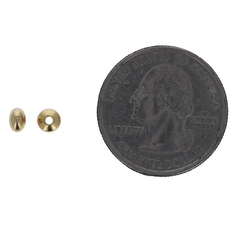 4mm Gold Filled Saucer Bead