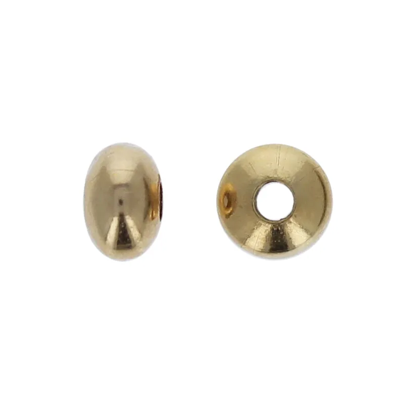 4mm Gold Filled Saucer Bead