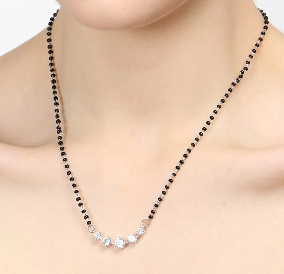 5 Stone Mangalsutra Chain Pendant