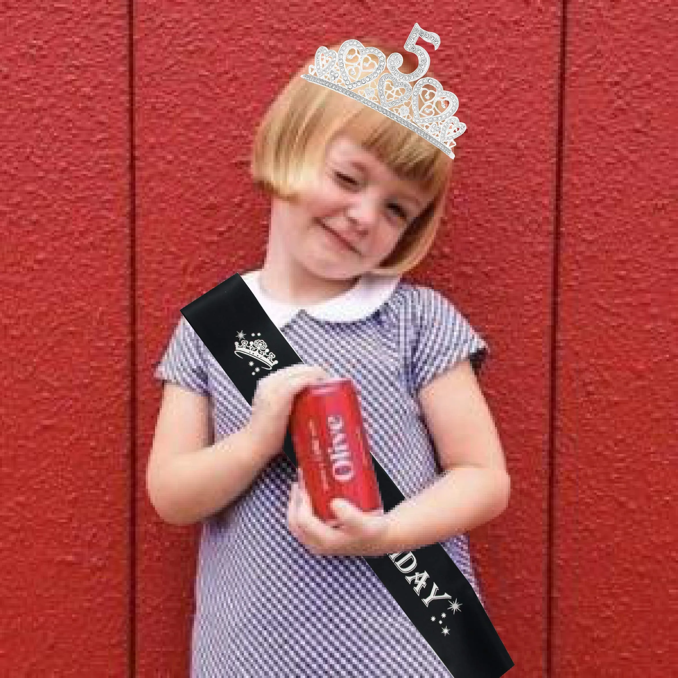 5th Birthday Sash, 5th Birthday Tiara, 5th Birthday Decorations for Her, 5th Birthday, 5th