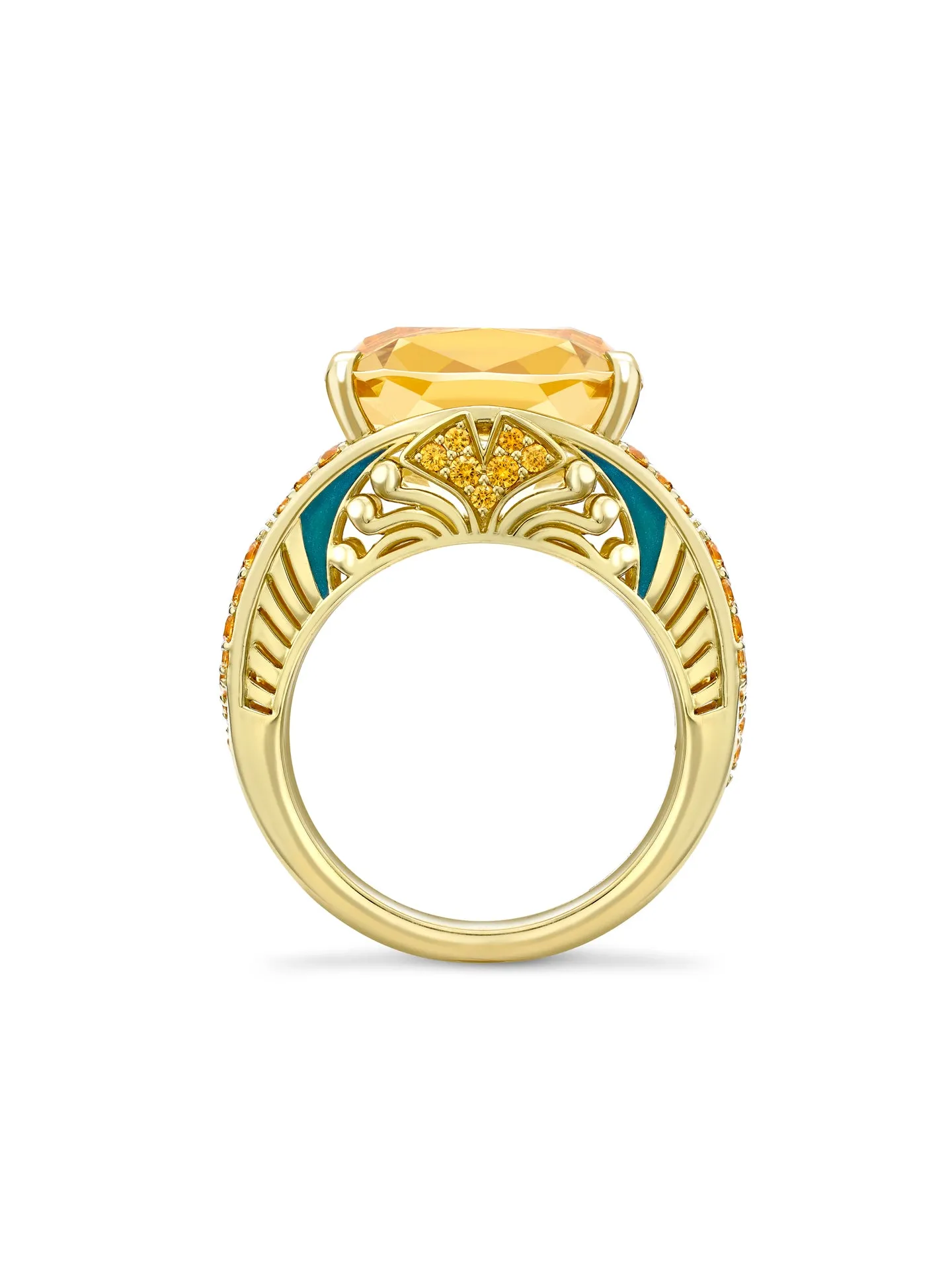 A Family Journey Prague Topaz Yellow Gold Ring
