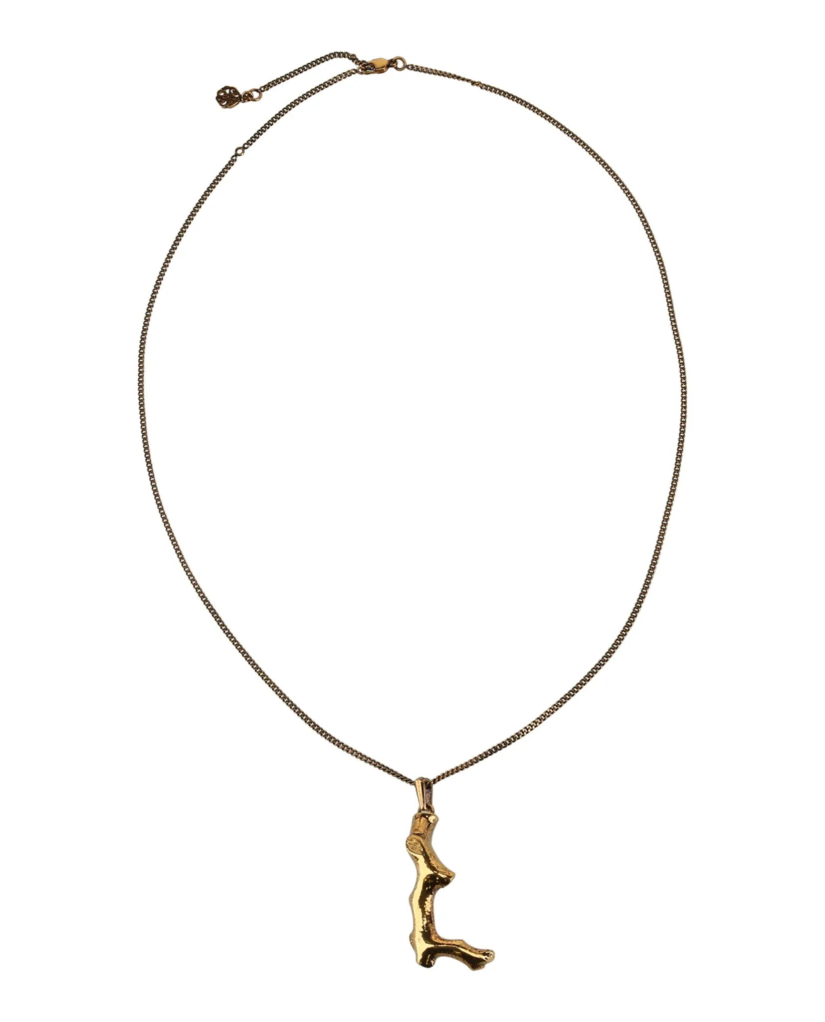 Alexander McQueen Womens Coral Drop Necklace