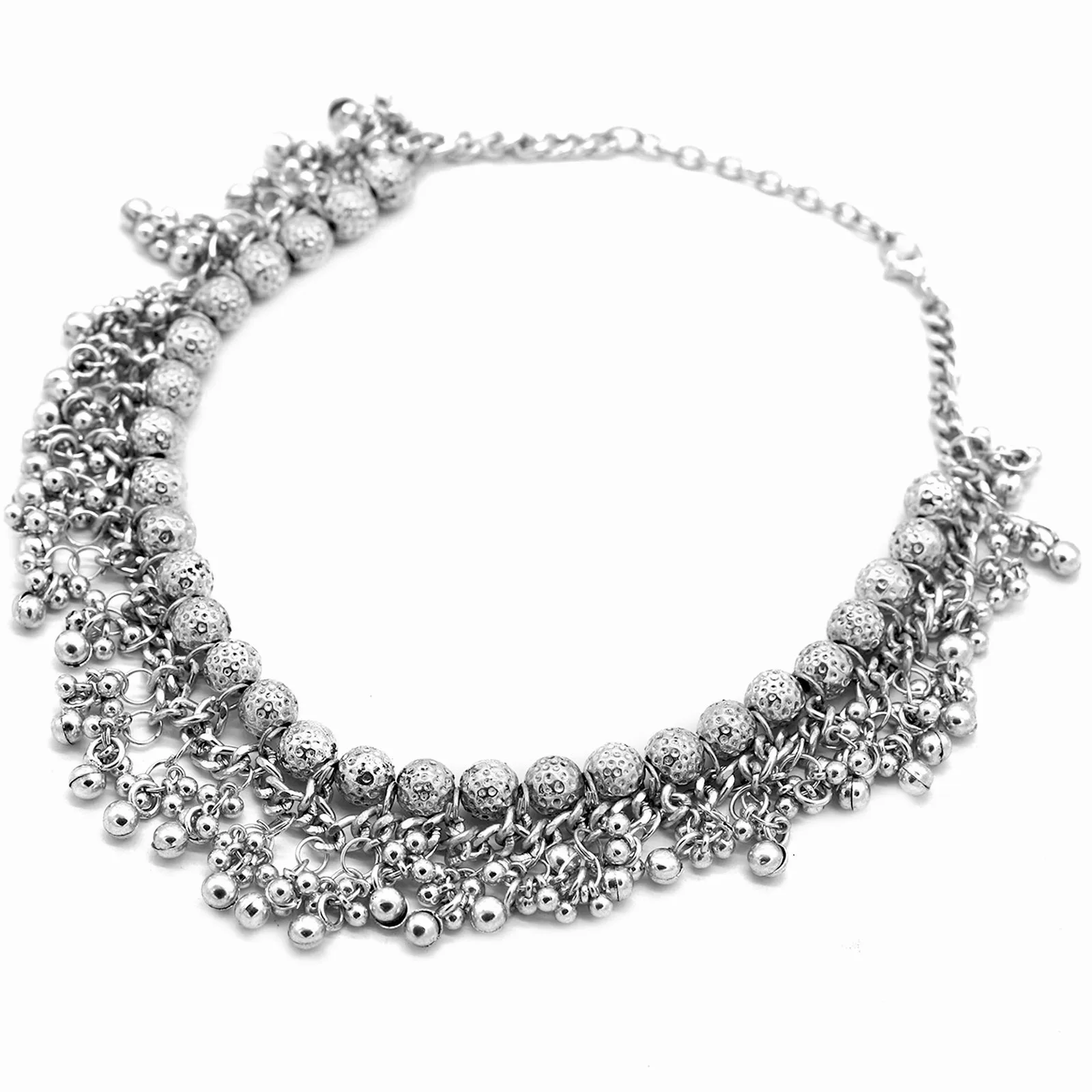 Amisha Silver Oxidized Ghungroo Jewelry Gift Set