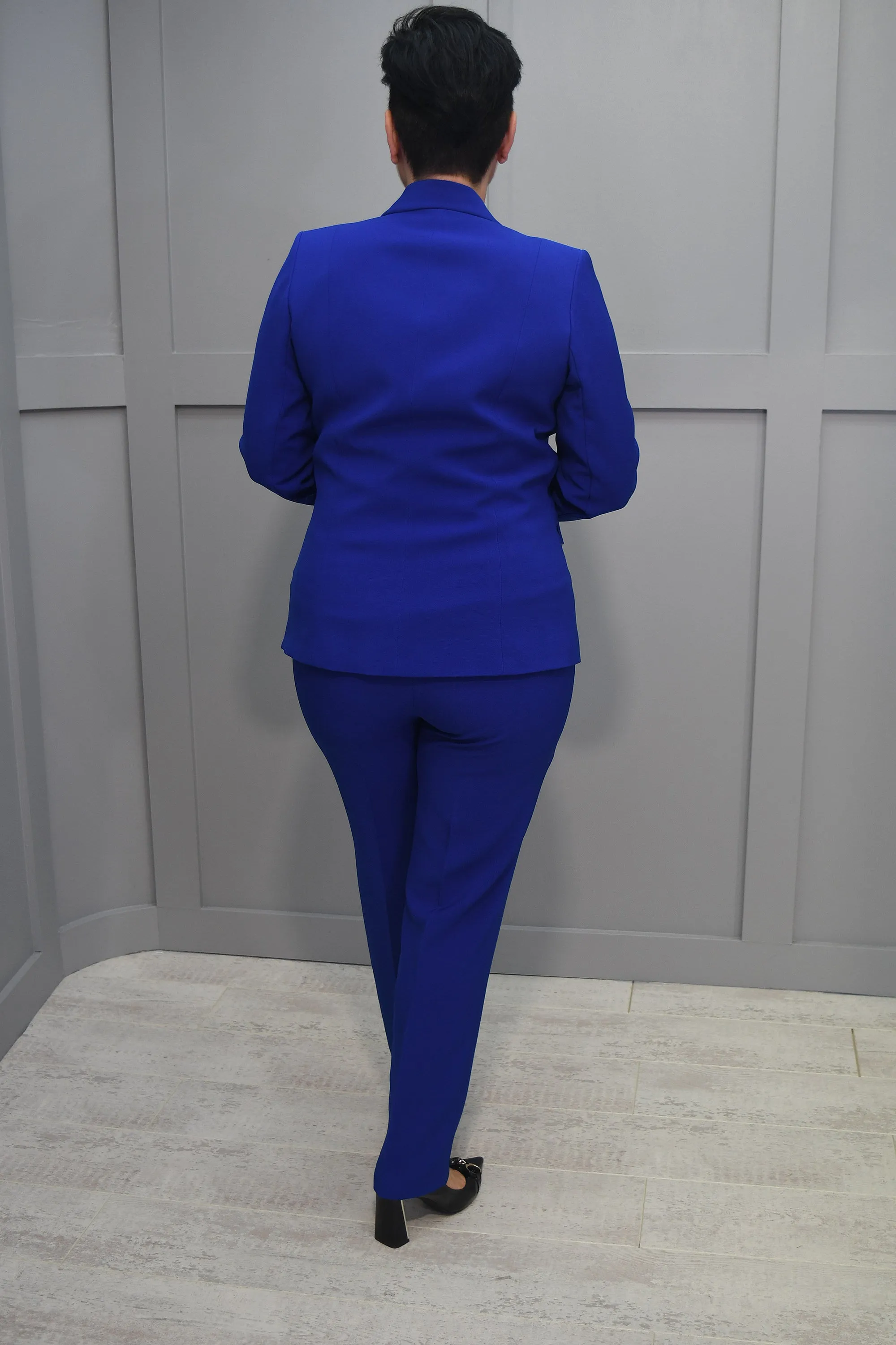 Avalon Royal Blue Blazer Jacket With Buttons - Dolores 302