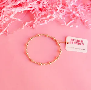 Beaded Blondes Lively Bracelet in Gold