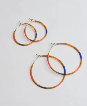 Beaded Hoop Earrings, Ximena