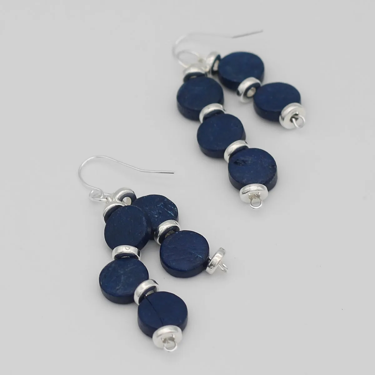 Blue Nicole Dangle Earring