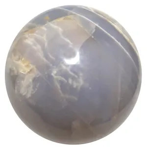 Blue Quartz Sphere Misty Rose Crystal Ball