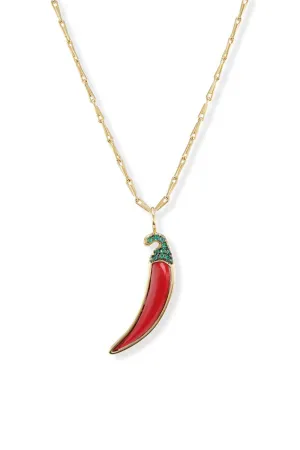 Chili Pepper Pendant Necklace