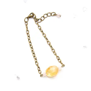 Citrine and Rose Quartz Bracelet