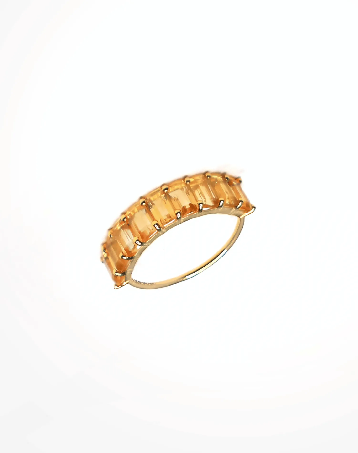 Citrine Band Ring