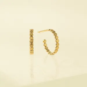 Cleo Gold-Filled Post Hoop Earrings