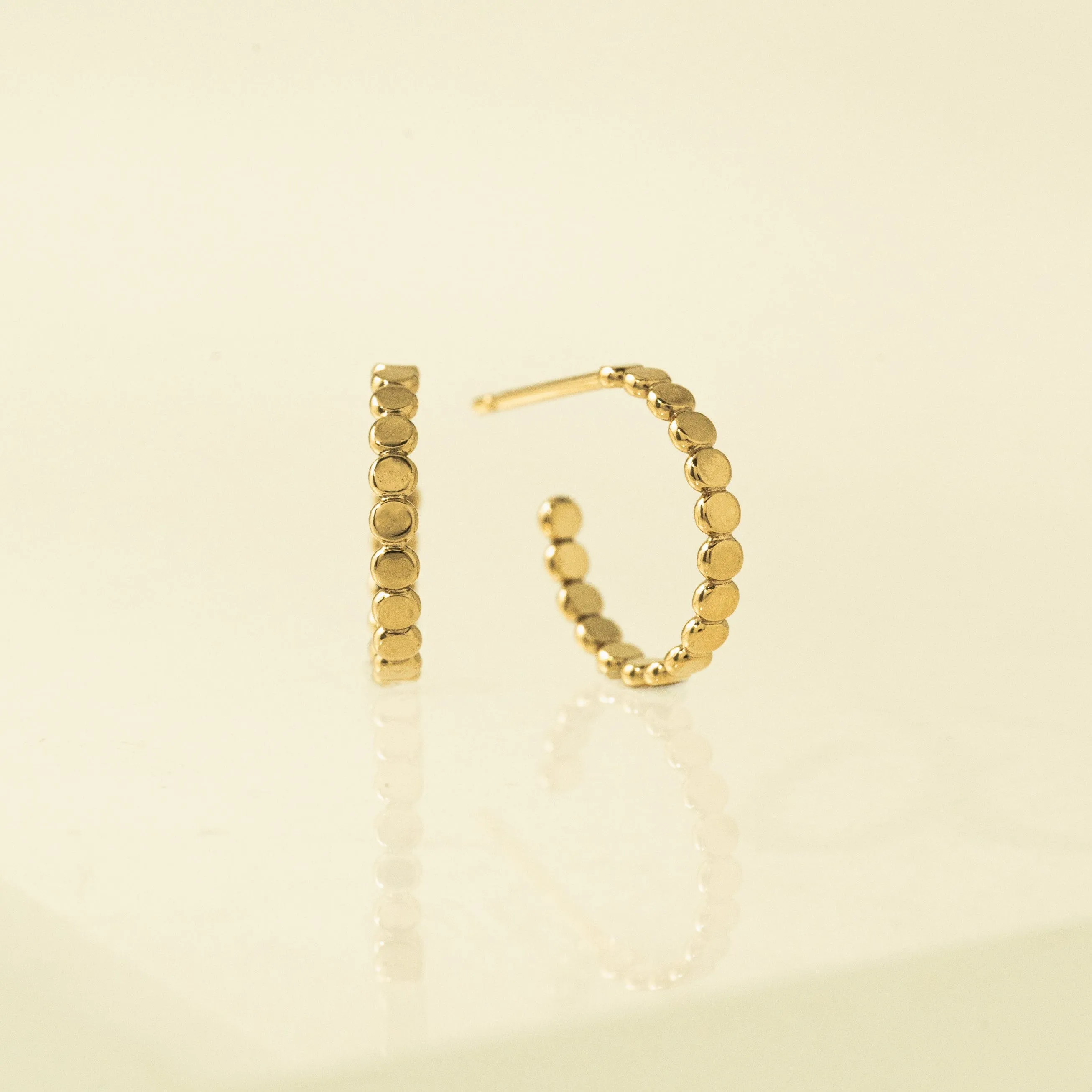 Cleo Gold-Filled Post Hoop Earrings