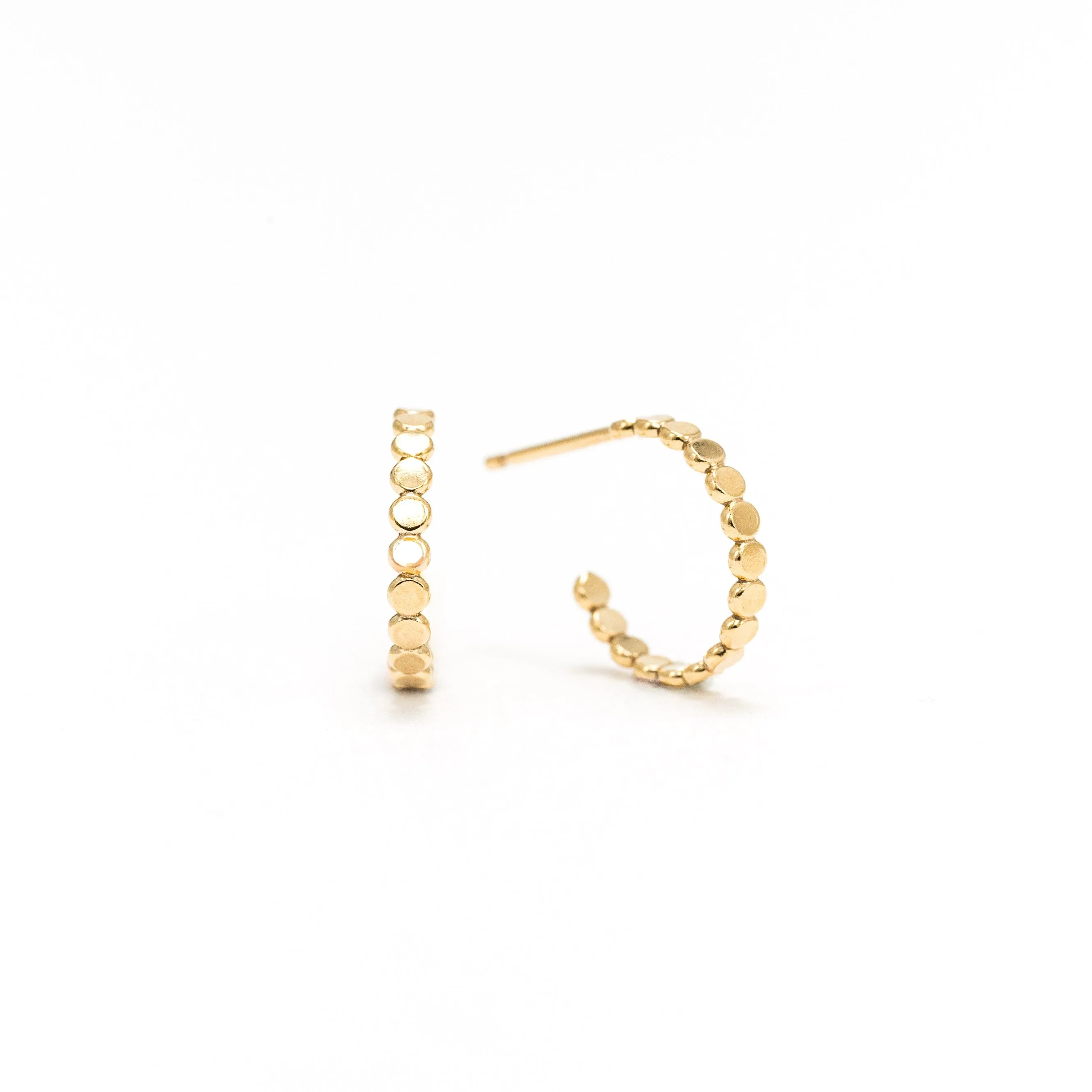 Cleo Gold-Filled Post Hoop Earrings