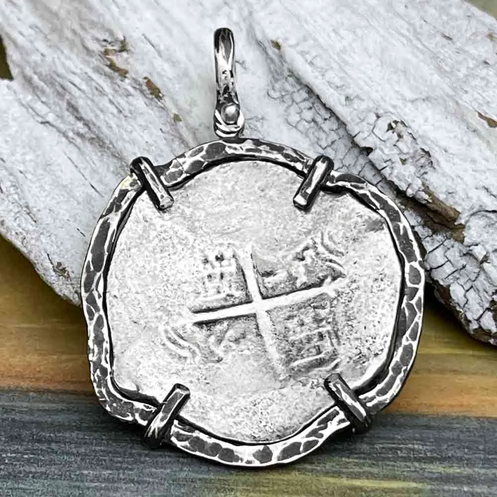 Concepcion Shipwreck Spanish 8 Reale Silver Piece of Eight Sterling Silver TORTUGA COLLECTION Pendant | Artifact #6249