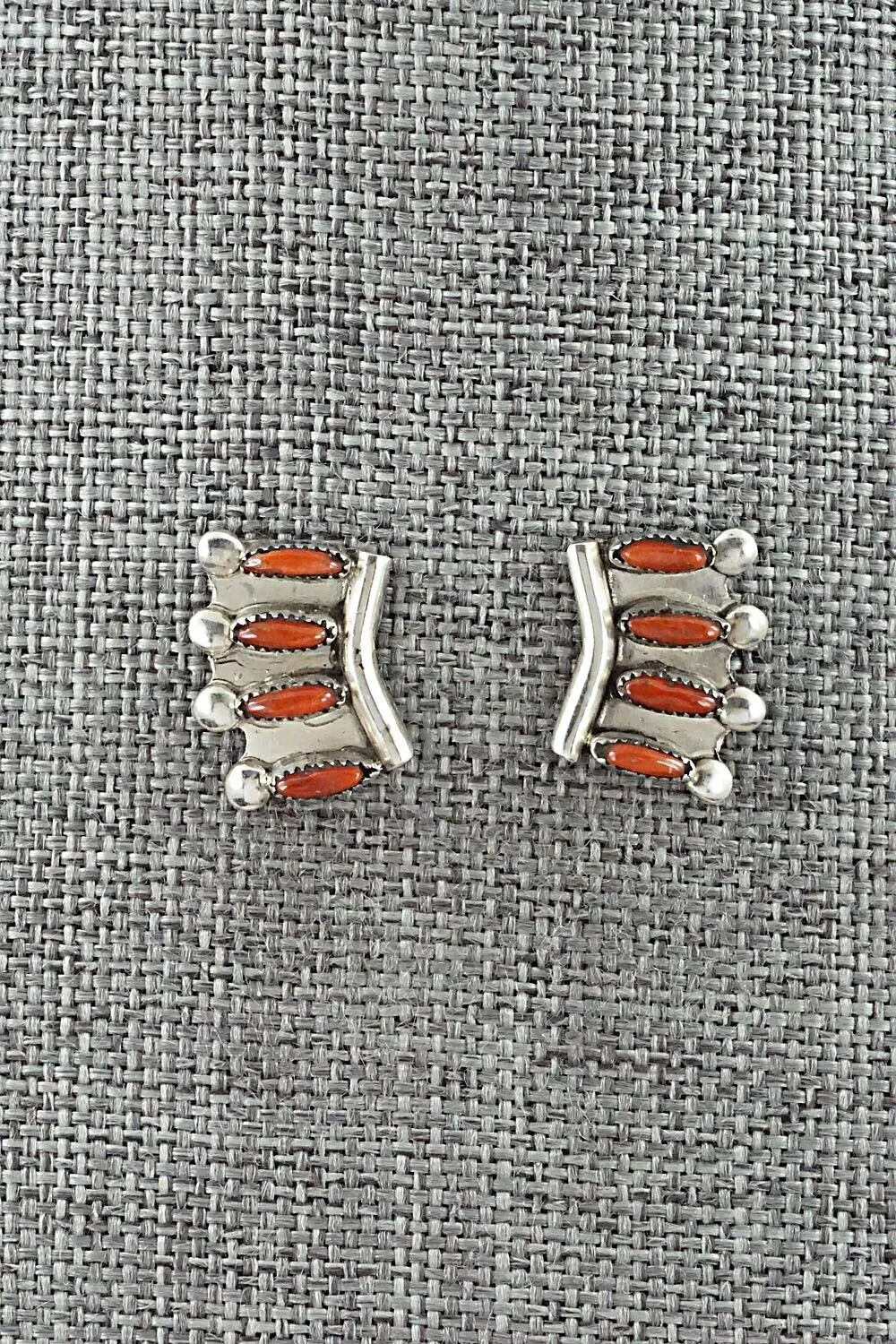 Coral & Sterling Silver Necklace Set - M. Solomon