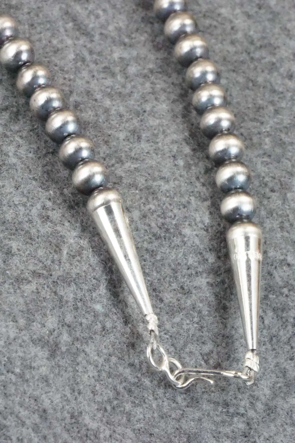 Coral & Sterling Silver Pearl Necklace - Raymond Delgarito