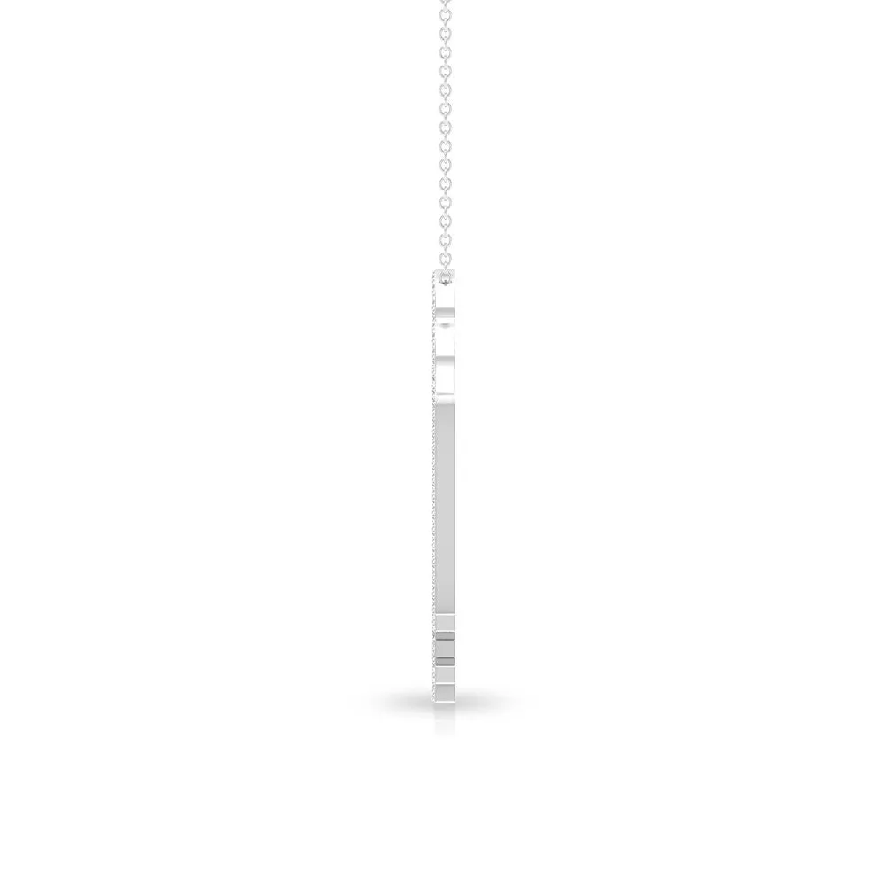 CZ Key Pendant Necklace