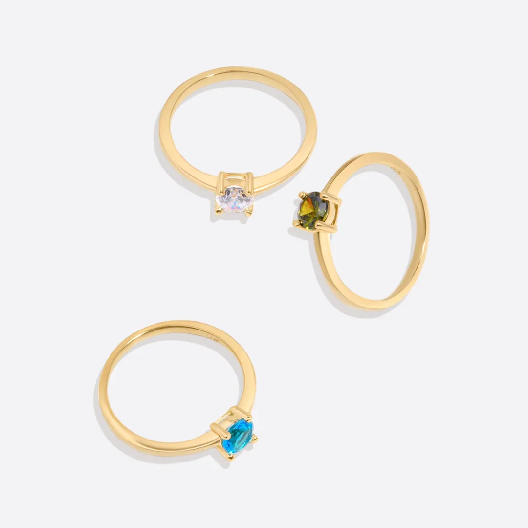 Dainty Topaz Ring