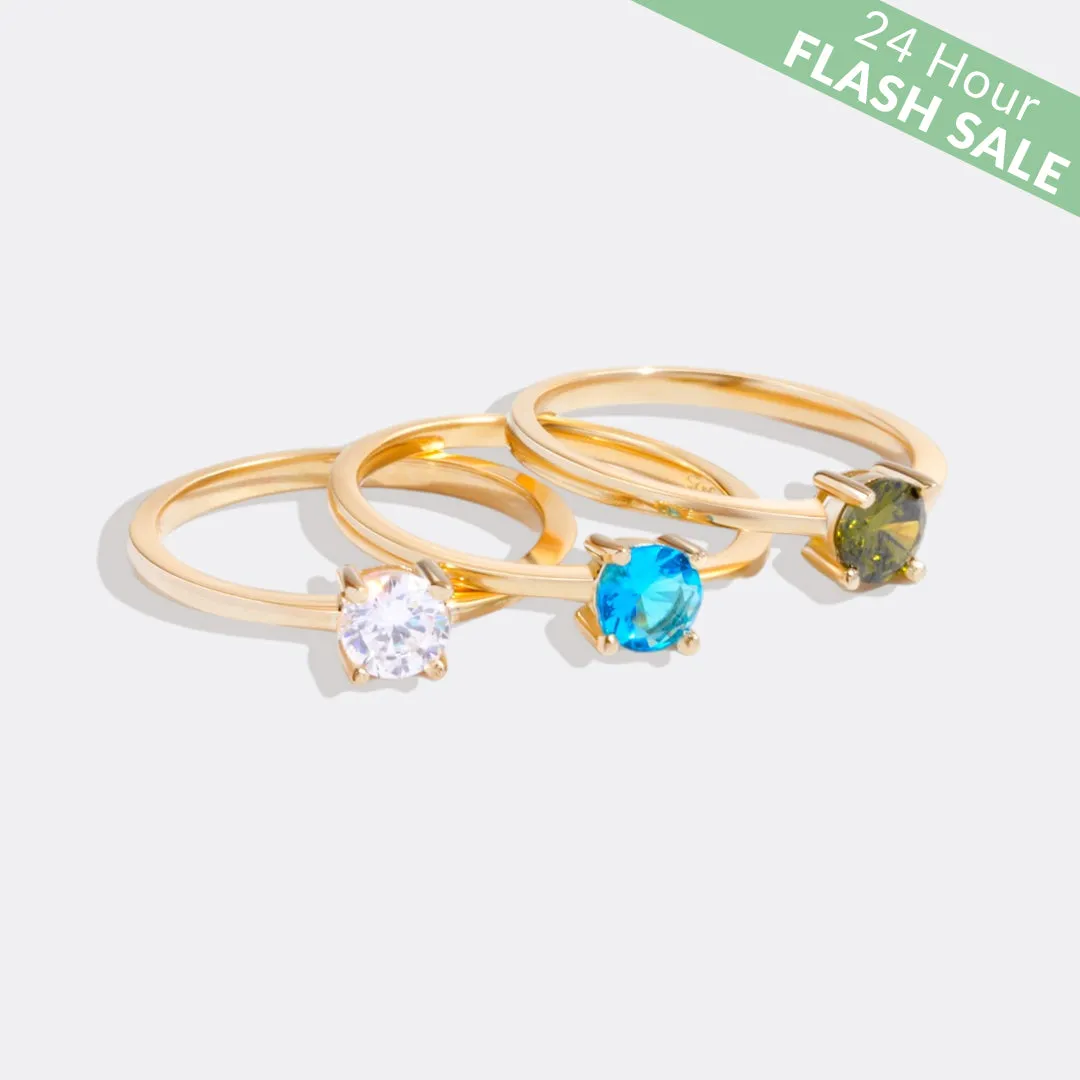 Dainty Topaz Ring