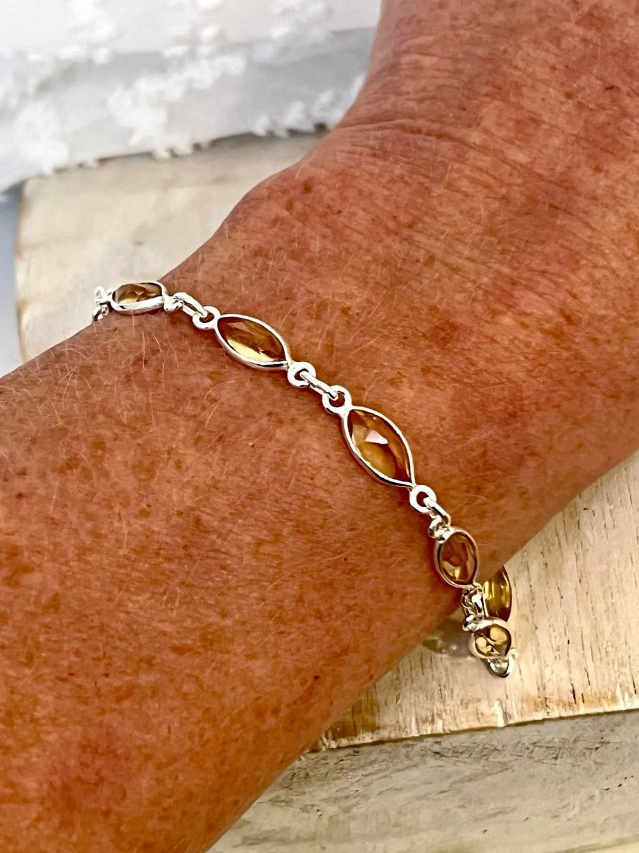 Diamant Citrine Bracelet