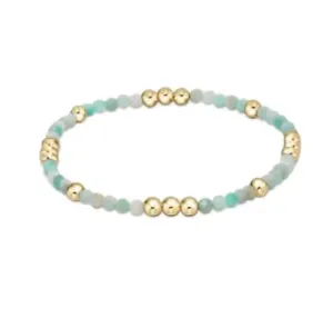 enewton: Worthy Pattern 3mm Bead Bracelet - Amazonite