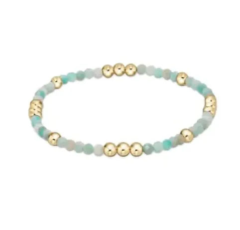 enewton: Worthy Pattern 3mm Bead Bracelet - Amazonite
