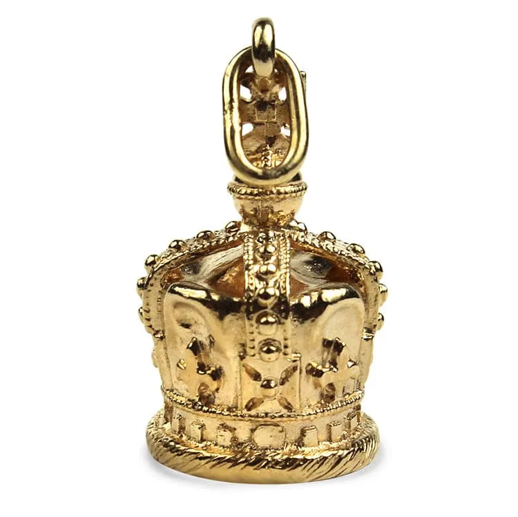 Estate 14K Yellow Gold Papal Tiara Charm