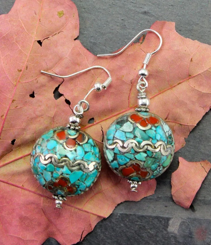 Exquisite Tibetan Beaded Earrings