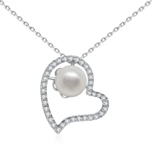 G18k Pearl In My Heart Necklace