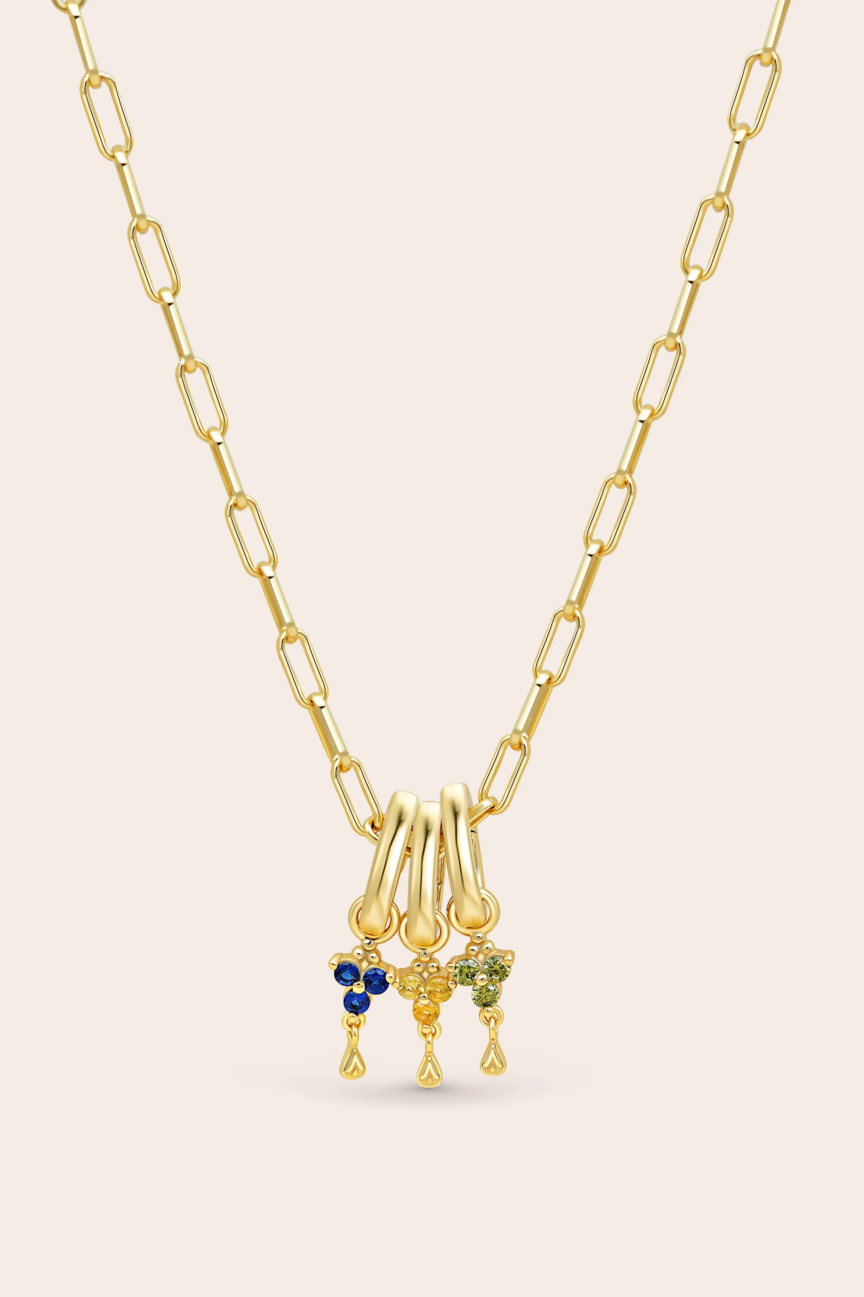 Gold Birthstone Charm - November/Citrine