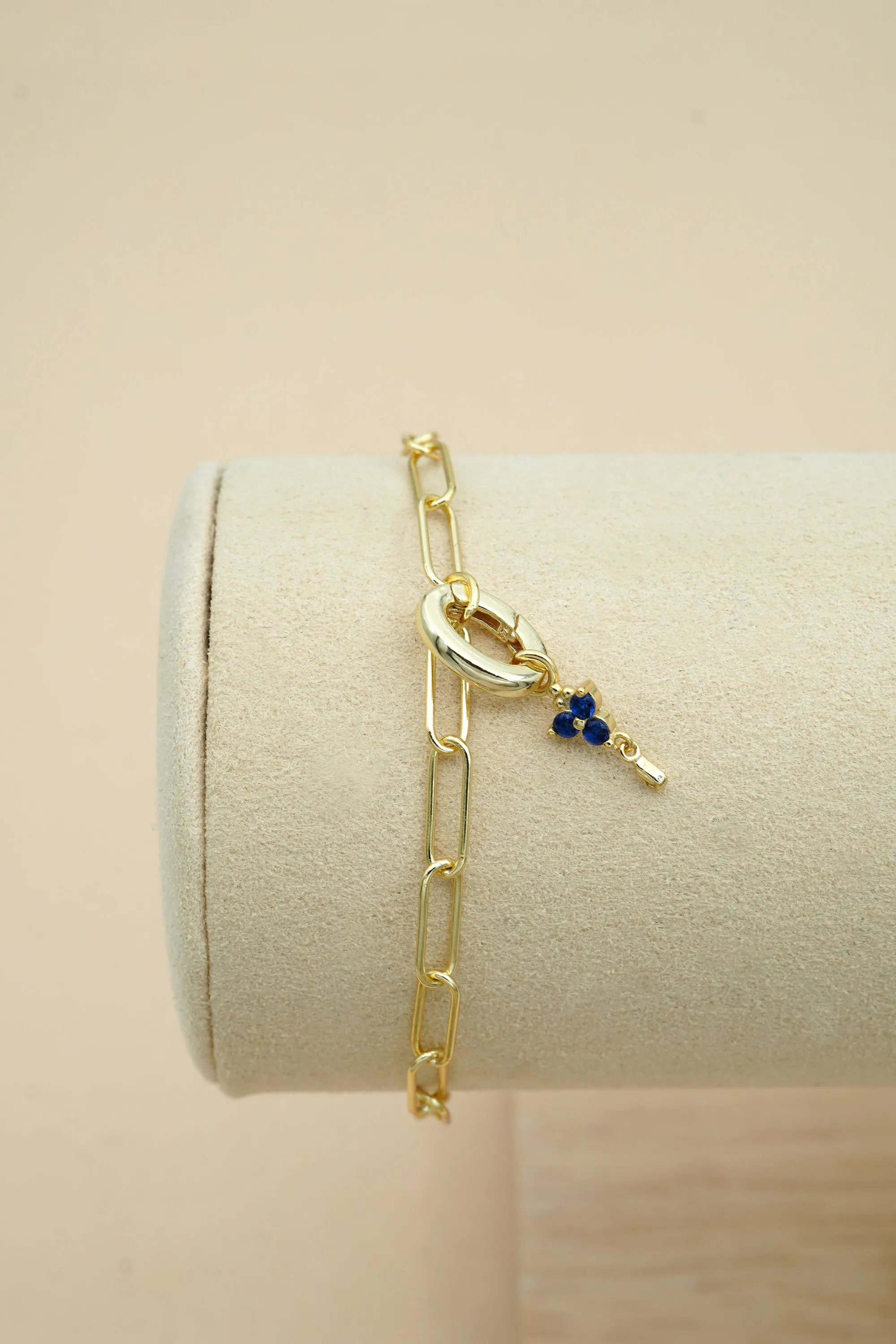 Gold Birthstone Charm - November/Citrine
