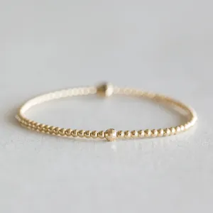 Gold Dainty Mirror Ball Bracelet