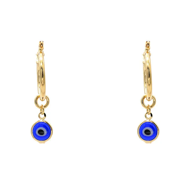 Gold Filled Evil Eye Dangle Earring