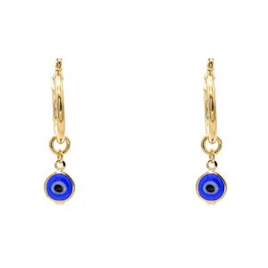 Gold Filled Evil Eye Dangle Earring