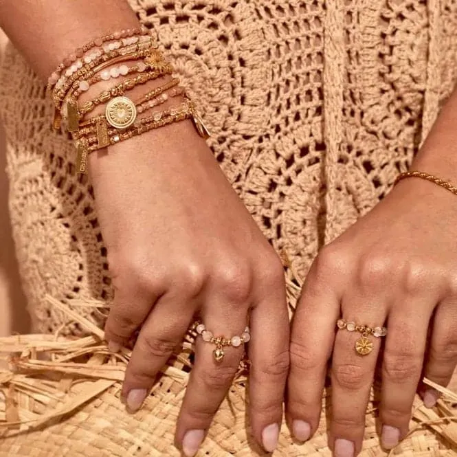 Gold Sun Rays Citrine Ring