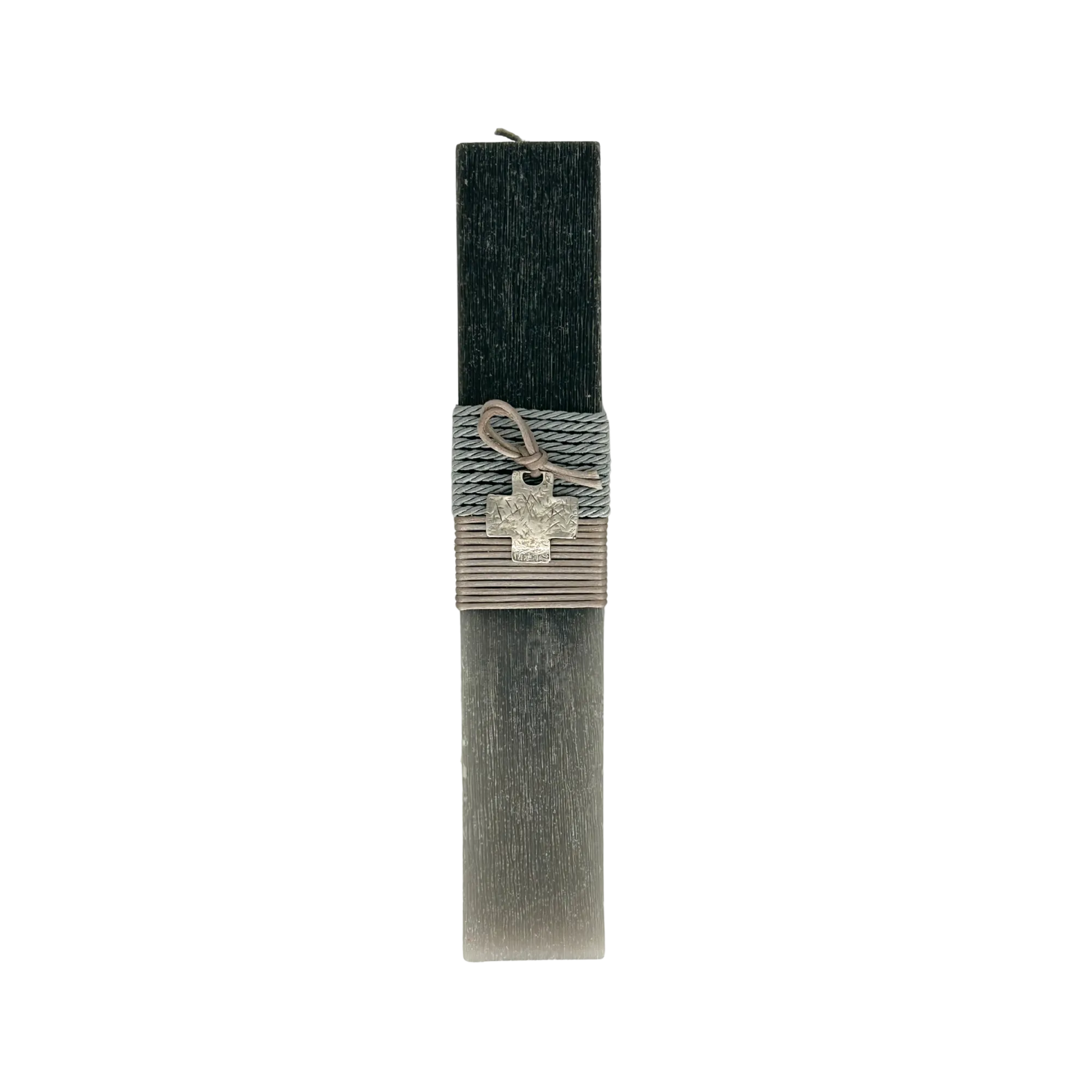 Greek Orthodox Easter Lambades Gray Ombre Cross