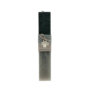 Greek Orthodox Easter Lambades Gray Ombre Cross
