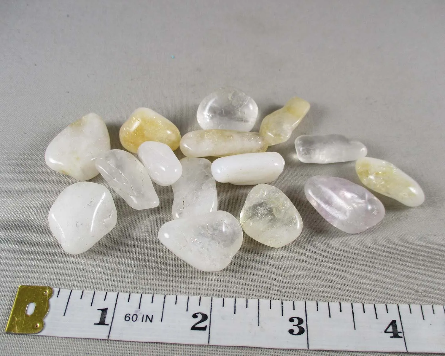 Light Citrine Polished Stones 8pcs J122**