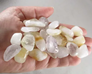 Light Citrine Polished Stones 8pcs J122**
