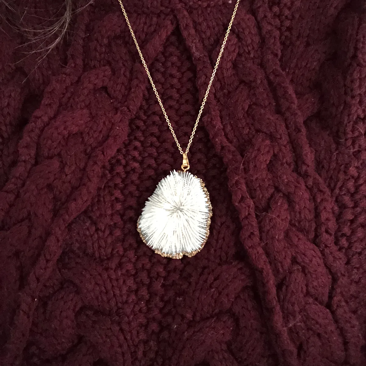 MARJA MUSHROOM CORAL NECKLACE
